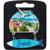 PAN DRAGON Magnes I love Poland Sopot ILP-MAG-D-SOP-19 - Magnesy - miniaturka - grafika 1