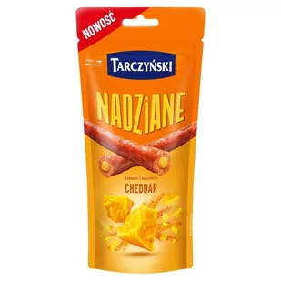 Tarczyński Kabanosy nadziane cheddar 95 g - Kiełbasa i wędliny - miniaturka - grafika 1