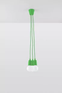 Sollux Lighting Lampa wisząca DIEGO 3 zielony SL.0582 - Lampy sufitowe - miniaturka - grafika 1