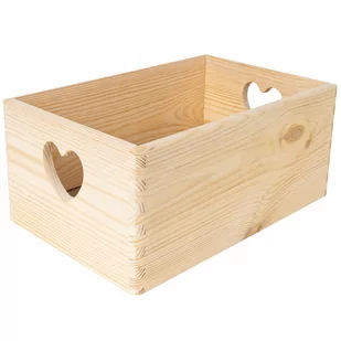 Skrzynka drewniana pudełko na prezent 30x20x14 cm - Pudełka i szkatułki - miniaturka - grafika 1