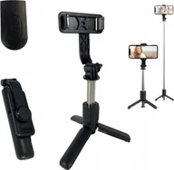 Selfie stick - Selfie Stick + Statyw do telefonu 2w1 z pilotem 70 cm - miniaturka - grafika 1