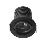 Lampy pozostałe - THARSIS LE61332 Lampa natynkowa LED o cylindrycznym kształcie czarna aluminiowa - miniaturka - grafika 1