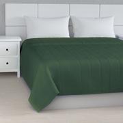 Narzuty - Dekoria Narzuta pikowana w pasy Forest Green zielony) 100 x 160cm Cotton Panama 836-702-06 - miniaturka - grafika 1