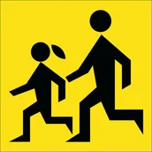 Akcesoria BHP - Tabliczka Przewóz dzieci 15x15cm PCV 1mm - miniaturka - grafika 1