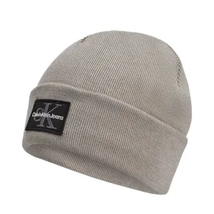 Czapka zimowa Calvin Klein CK Logo Beanie Szara - LZ04D8080G-PZE - Czapki i chusty sportowe męskie Czapka zimowa Calvin Klein CK Logo Beanie Szara - LZ04D8080G-PZE - Czapki i chusty sportowe męskie - miniaturka - grafika 1