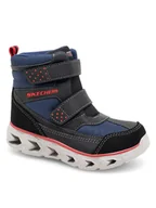 Buty dla chłopców - Skechers Trzewiki 405052N/NVBK Granatowy - miniaturka - grafika 1