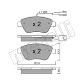 Klocki hamulcowe - Klocki hamulcowe - komplet METELLI 22-0321-3 - miniaturka - grafika 1
