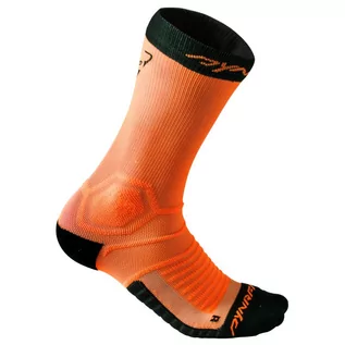 Skarpetki damskie - Skarpety do biegania DYNAFIT Ultra Cushion Socks - Czarny || Neon Orange - 35/38 - grafika 1