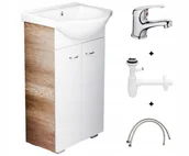 Szafki łazienkowe - Zestaw łazienkowy szafka z umywalką TIM - miniaturka - grafika 1