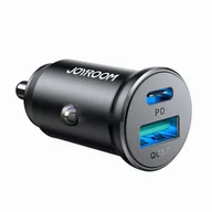 Ładowarki samochodowe - Joyroom mini ładowarka samochodowa 30W USB-A USB-C - miniaturka - grafika 1