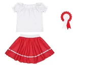 Dresy i komplety dla dziewczynek - ZESTAW NARODOWY BIAŁO-CZERWONY 134-140 3el - miniaturka - grafika 1