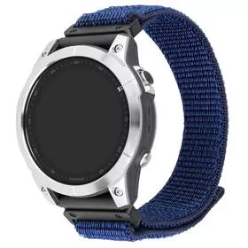 Fixed Nylonowy pasek Nylon Sporty Strap, QuickFit 22mm do Garmin Fenix 7 Pro / 7 / 6 Pro / 6 / 5, ciemnoniebieski - Akcesoria do smartwatchy - miniaturka - grafika 1