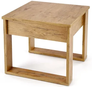 Kwadratowa ława z szufladą dąb wotan Z0-A08 - Ławy i stoliki kawowe Kwadratowa ława z szufladą dąb wotan Z0-A08 - Ławy i stoliki kawowe - miniaturka - grafika 1