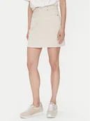 Spódnice - Vero Moda Spódnica jeansowa Tessa 10301536 Écru Regular Fit - miniaturka - grafika 1