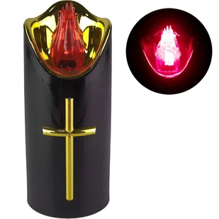 DUŻA ŚWIECA LED NA BATERIE WKŁAD DO ZNICZY 12,5cm DO ZNICZA ZNICZ WKŁADY - Lampiony i znicze - miniaturka - grafika 1