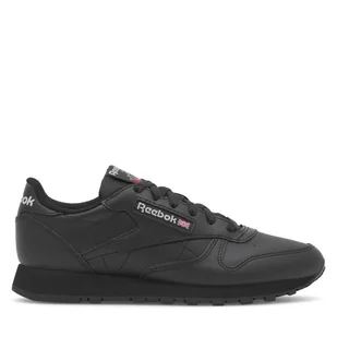 Sneakersy Reebok Classic Leather 100008497 Czarny - Sneakersy damskie - miniaturka - grafika 1