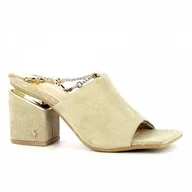 Klapki i japonki damskie - Klapki damskie zamszowe CARINII - Carinii - miniaturka - grafika 1