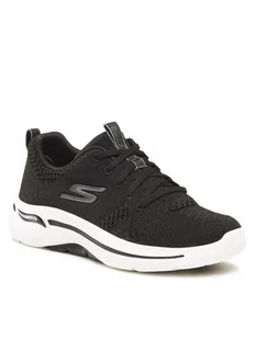 Skechers Sneakersy Unify 124403/BKW Czarny - Sneakersy damskie - miniaturka - grafika 1