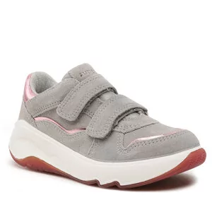 Buty dla dziewczynek - Sneakersy Superfit 1-000630-2500 D Lightgrey/Pink - grafika 1