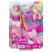 Lalki dla dziewczynek - Lalka Barbie Dreamtopia Księżniczka Zakręcone pasemka HNJ06 - miniaturka - grafika 1