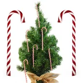 Gumy do żucia, lizaki, dropsy - LIZAKI LASKI CUKROWE MIKOŁAJA CHOINKOWE ŚWIĄTECZNE 10SZT 14,5GR - miniaturka - grafika 1