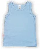 Body dla niemowląt - PODKOSZULKA Koszulka bez rękawka KOLOR Jasny NIEBIESKI r 104 - miniaturka - grafika 1