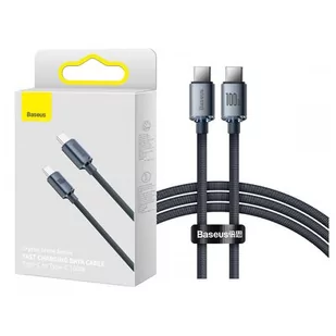Baseus Kabel USB Typ-C USB Typ-C Crystal Shine 1.2m Czarny - Kable USB - miniaturka - grafika 1