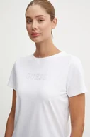 Koszulki sportowe damskie - Guess t-shirt BRIANA damski kolor biały V3BI11 J1314 - miniaturka - grafika 1