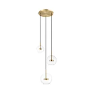 Lampy sufitowe - Złota, ledowa lampa z kloszami P0428-03L-L4AC z serii ENCELADUS - miniaturka - grafika 1