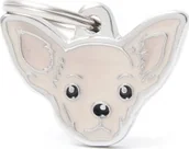 Odblaski i adresówki - Zawieszka Adresówka Identyfikator z grawerem dla Chihuahua Cream - miniaturka - grafika 1