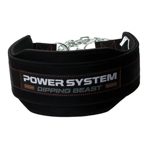 Pas fitness Power System  Opasek Dipping Beast Żółty - Pasy kulturystyczne - miniaturka - grafika 1