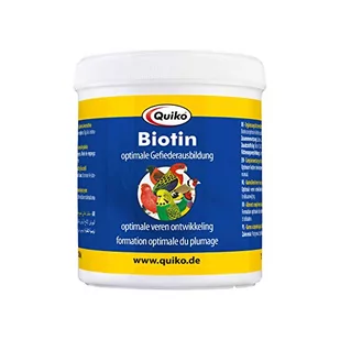 Quiko Biotin - Pulver Zur Unterstützung Während Der Mauser, 1Er Pack (1 X 150 G) - Karma dla ptaków - miniaturka - grafika 1