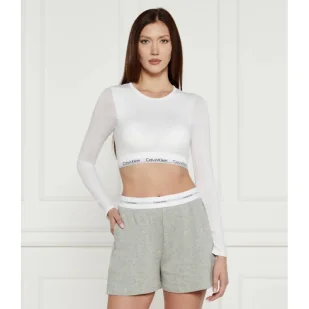 Calvin Klein Underwear Bluzka Cropped Fit - Piżamy damskie - miniaturka - grafika 1