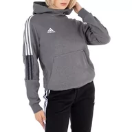 Bluzy sportowe damskie - Bluza adidas Tiro 21 Sweat Hoodie GP8803 - szara - Adidas - miniaturka - grafika 1