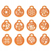 Formy do ciast - Foremki Zestaw Bombki do powieszenia Święta Bombka - miniaturka - grafika 1