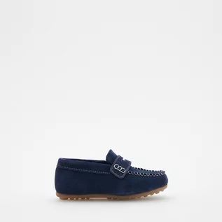 Buty dla chłopców - Reserved - Skórzane loafersy - Granatowy - grafika 1