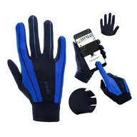 Rękawiczki rowerowe - Rękawiczki kolarskie dotykowe na rower niebieskie - miniaturka - grafika 1