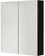 Szafki łazienkowe - Szafka łazienkowa z lustrem czarna 70x80cm FOKUS - miniaturka - grafika 1