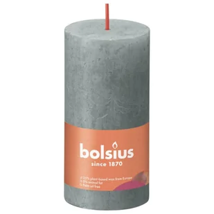 Rustykalne świece pieńkowe Shine, 8 szt., 100x50 mm, zielone Lumarko! - Aromaterapia - miniaturka - grafika 3