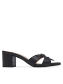 Klapki i japonki damskie - LOVE MOSCHINO Klapki JA28065G1MIA0000 Czarny - miniaturka - grafika 1