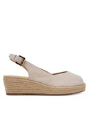 Espadryle damskie - Geox Espadryle D55YXA-00021 C6738 Beżowy - miniaturka - grafika 1