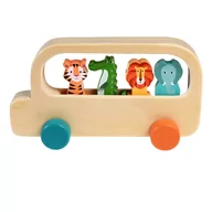 Samochody i pojazdy dla dzieci - Drewniany autobus Colourful Creatures – Rex London - miniaturka - grafika 1