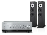 Zestawy stereo - Yamaha R-N800A (srebrny) + 603 S3 (czarny) - miniaturka - grafika 1