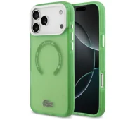 Etui i futerały do telefonów - Lacoste Shockproof Transparent Frosted MagSafe do iPhone 17 Pro Max zielony - miniaturka - grafika 1
