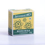 Suplementy naturalne - AUROSPIRUL Moringa proszek  Aurospirul 100 g - miniaturka - grafika 1