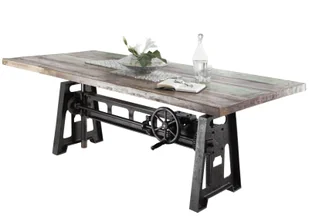 Stół Industrial #26 Lakierowane Lite Drewno Z Odzysku 260X100 Cm B 5991 - Stoły - miniaturka - grafika 1