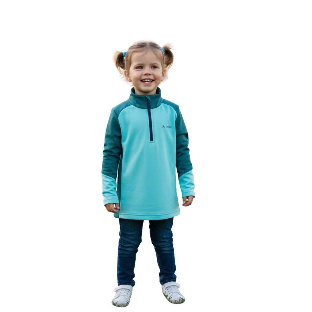 Bluza dziecięca Vaude Jerboa Halfzip III z polarem sportowa -92