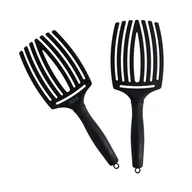 Szczotki i grzebienie do włosów - OLIVIA GARDEN FINGERBRUSH Szczotka do włosów Full Black L - miniaturka - grafika 1