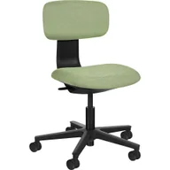 Fotele i krzesła biurowe - Fotel Obrotowy Biurowy Tapicerowany Robin Czarny Bez Podnóżka Unique - miniaturka - grafika 1