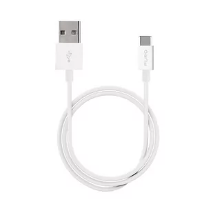 PURO White - Kabel połączeniowy USB-A / USB-C 1 m (biały) - Kable USB - miniaturka - grafika 1